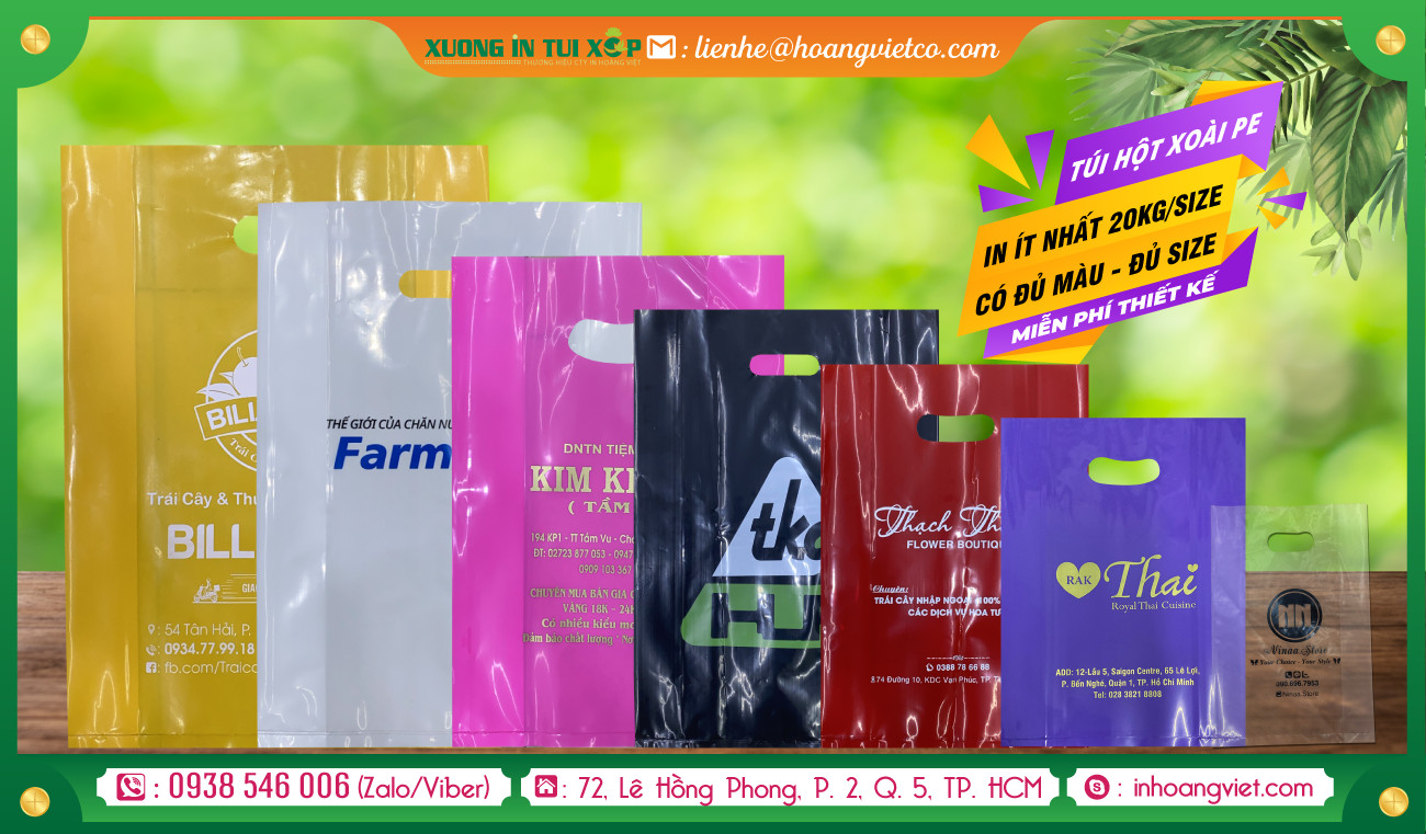 Túi Hột Xoài PE Zin - xuongintuixop.com