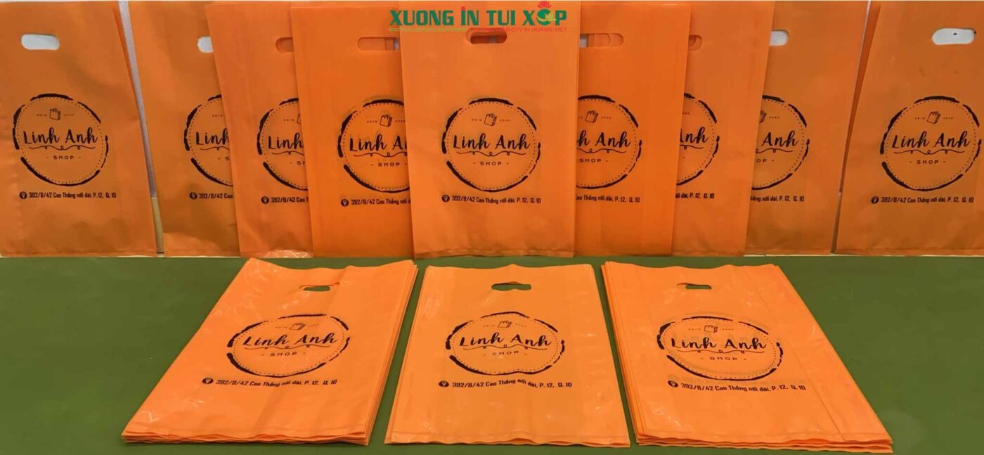 In Túi Hột Xoài PE 23 In Tui hot xoai MAU CAM cho SHOP LINH ANH