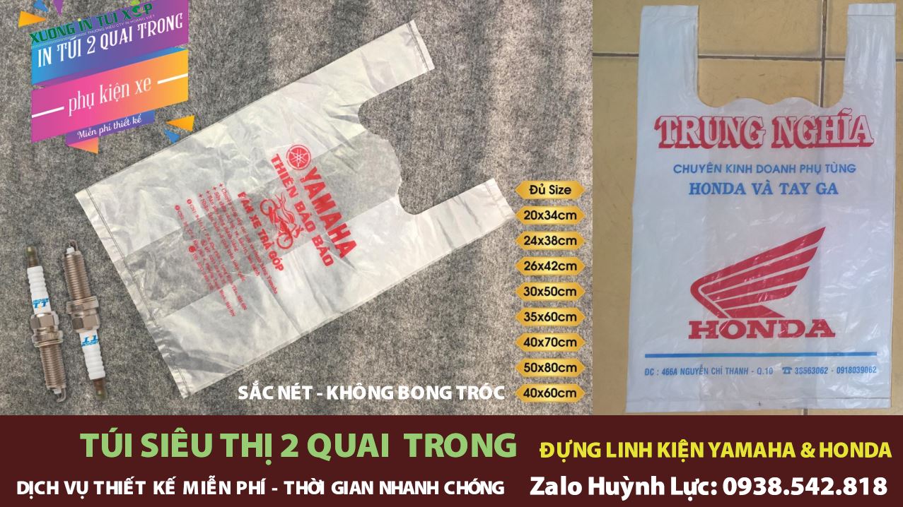 In Túi Siêu Thị 2 Quai Trong 15 In Túi Siêu Thị 2 Quai Trong - ĐỰNG LINH KIỆN XE MÁY HONDA - YAMAHA