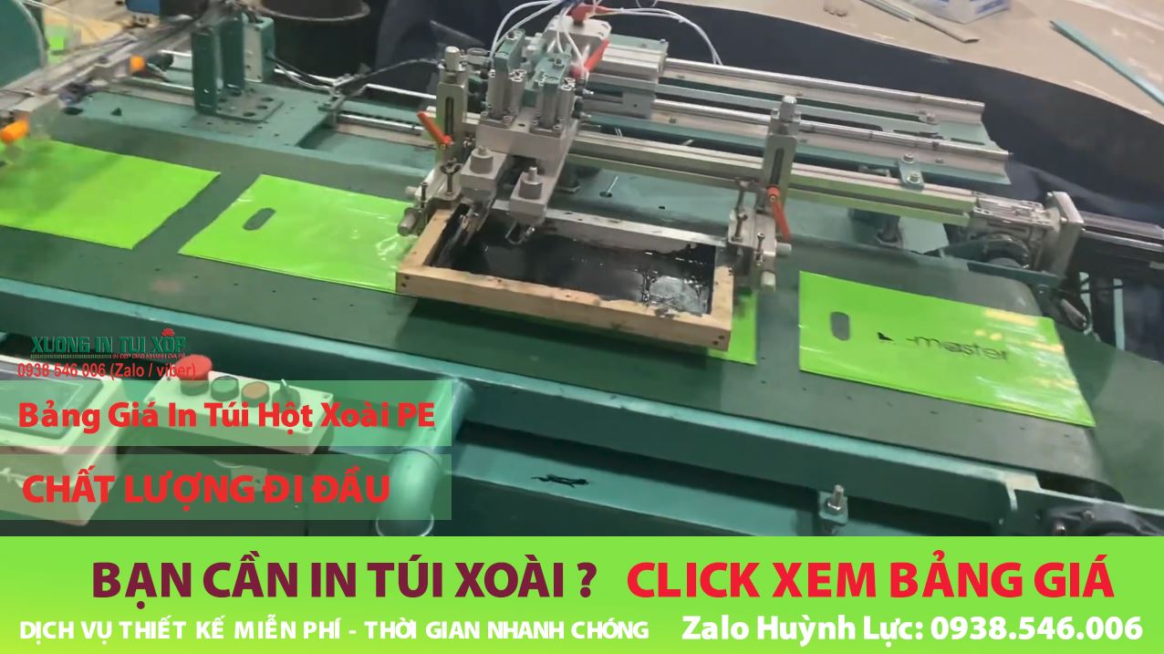 Giá In Túi Hột Xoài PE 1 BẢNG GIÁ IN TÚI HỘT XOÀI PE GIÁ RẺ