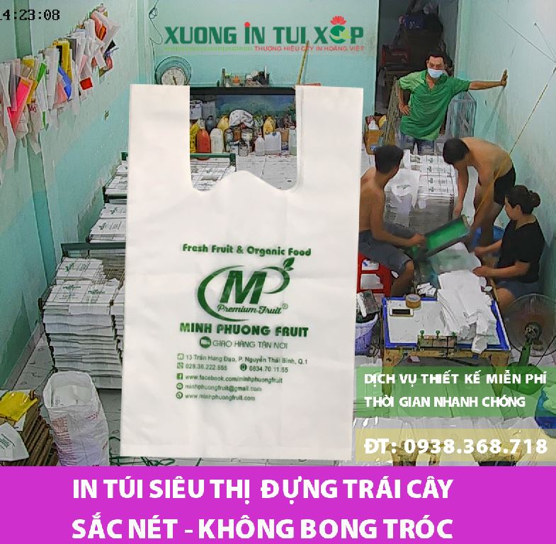 In túi siêu thị đựng trái cây Minh Phương Fruit - SẢN PHẨM In túi siêu thị đựng trái cây Minh Phương Fruit - SẢN PHẨM